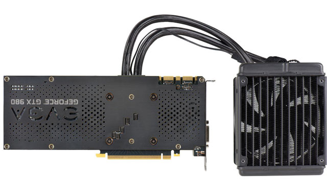 EVGA GeForce GTX 980 Hybrid: výrazně továrně přetaktovaná GTX 980 s AiO vodníkem