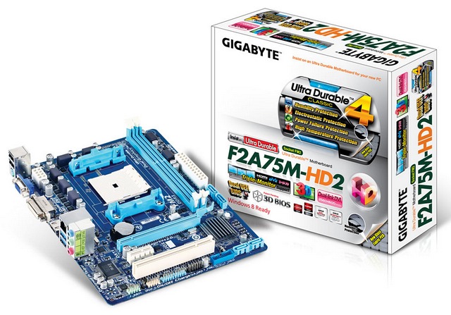 Gigabyte F2A75M-HD2: nová microATX základní deska pro APU Trinity se představuje