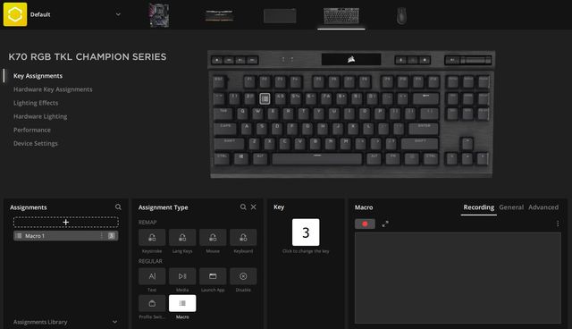 Corsair 70 TKL RGB - kompaktní herní mechanika na cesty 