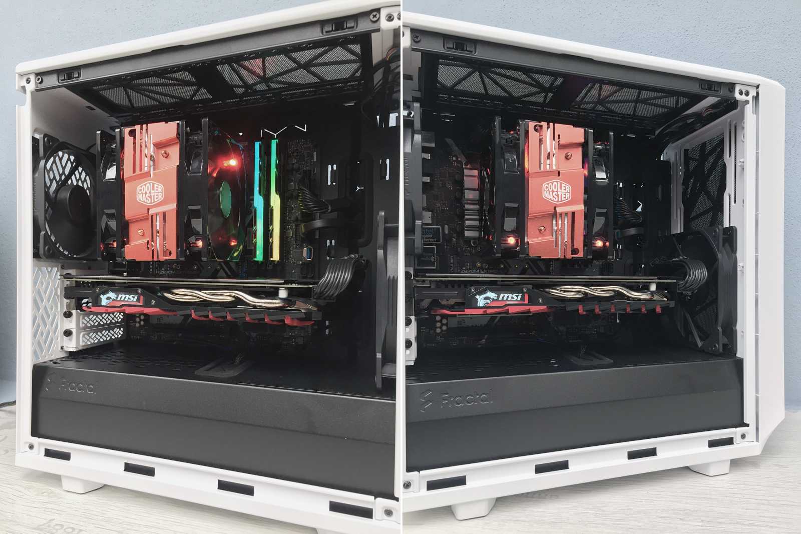 Test skříní Fractal Design Meshify 2 Mini a Define 7 Nano