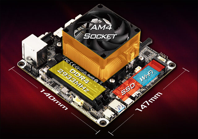 ASRock uvádí na trh nové mini-PC DeskMini A300 na platformě AMD A300