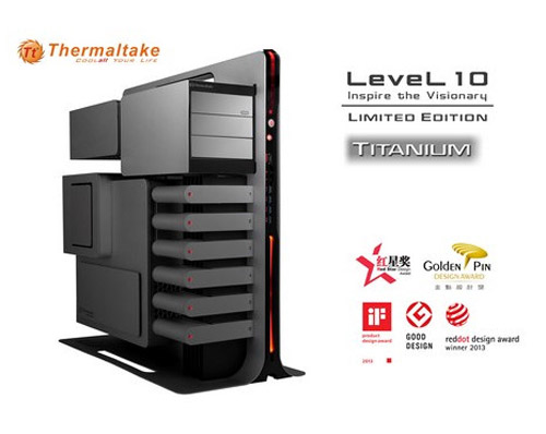 Thermaltake představí na veletrhu Computex 2014 limitovanou edici PC skříně Level 10 Titanium