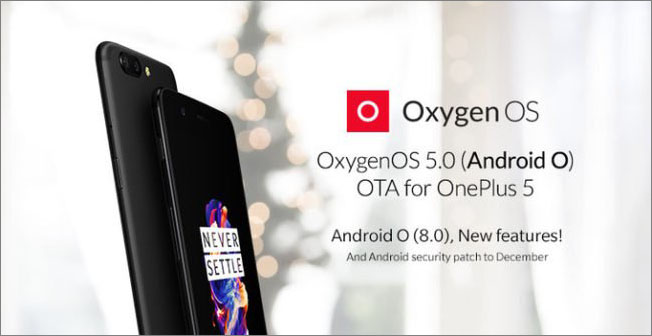 OnePlus 5 dostává Android 8.0 Oreo