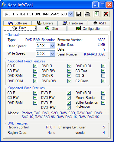 Vložen disk DVD-RAM