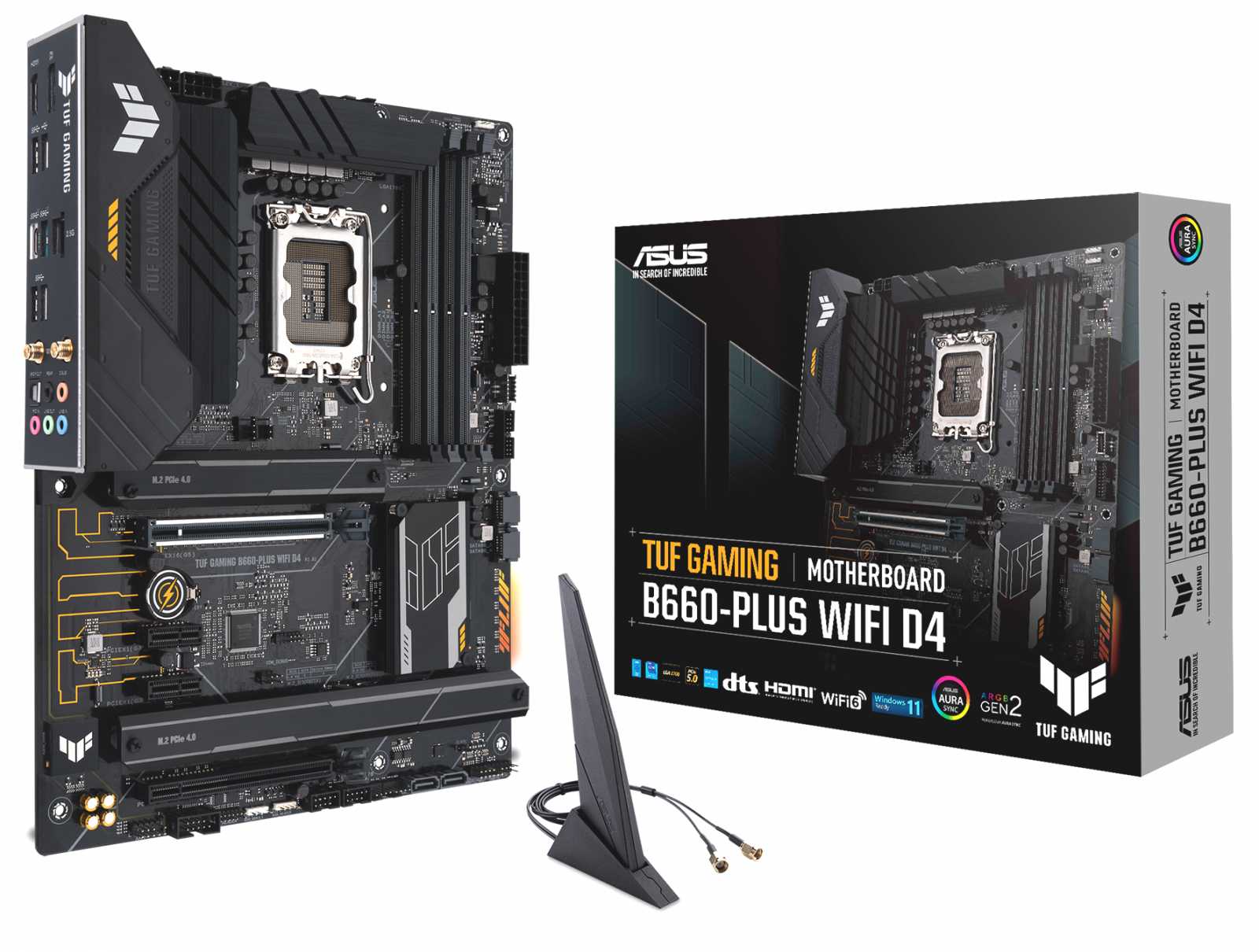 ASUS TUF Gaming B660-PLUS WIFI D4: Levná ATX deska (DDR4) pro nové Intely