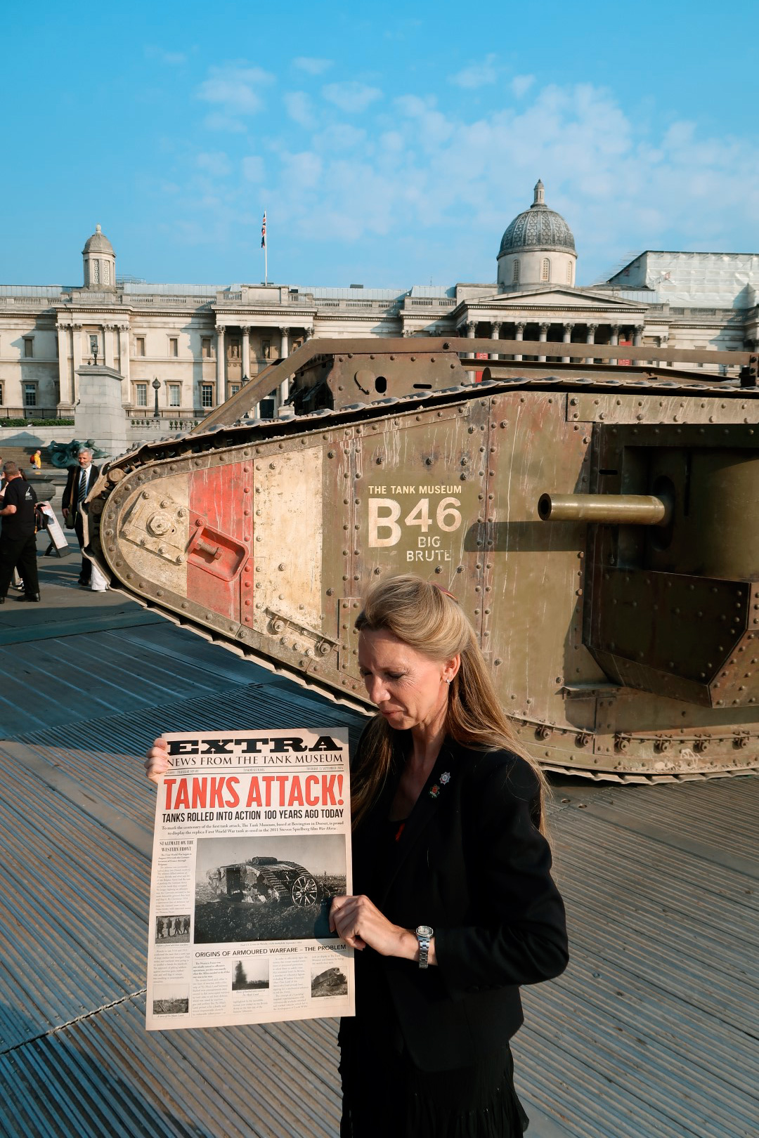 Wargaming rozjel tank Mark IV. na Trafalgar square