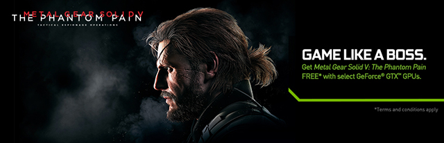 NVidia vydává k příležitosti uvedení PC verze Metal Gear Solid V: The Phantom Pain nové ovladače a hru přidává také ke svým grafikám