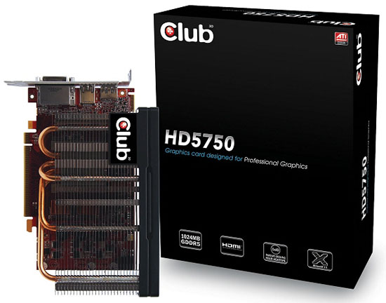 Club3D - Radeon HD 5750 pasivně
