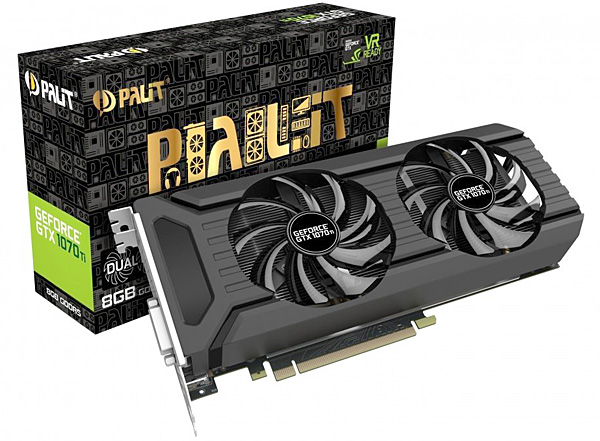 Grafická karta nVidia GeForce GTX 1070 Ti – PALiT GeForce GTX 1070 Ti Dual