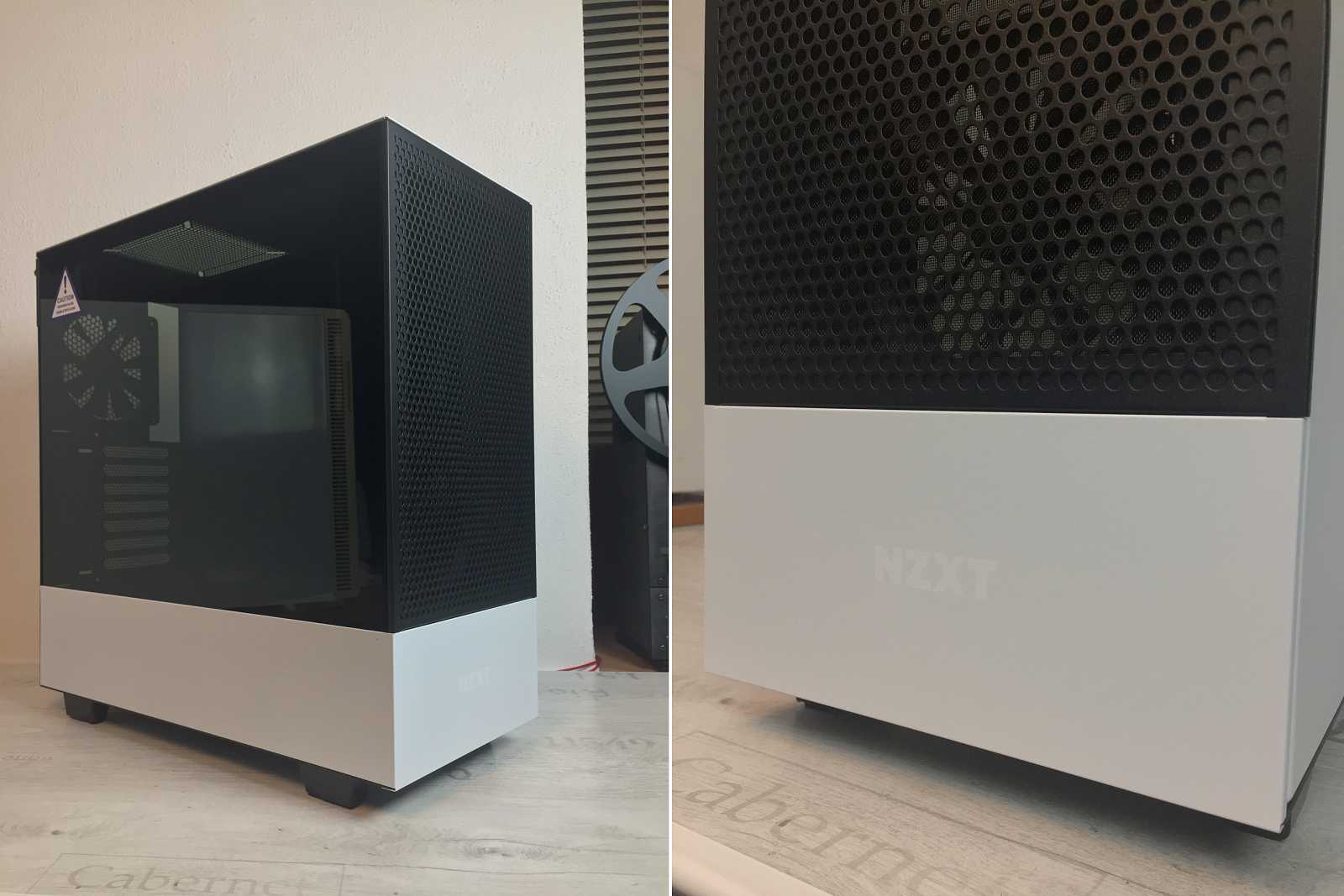 Test skříně NZXT H510 FLOW – s komponenty v bílém tónu