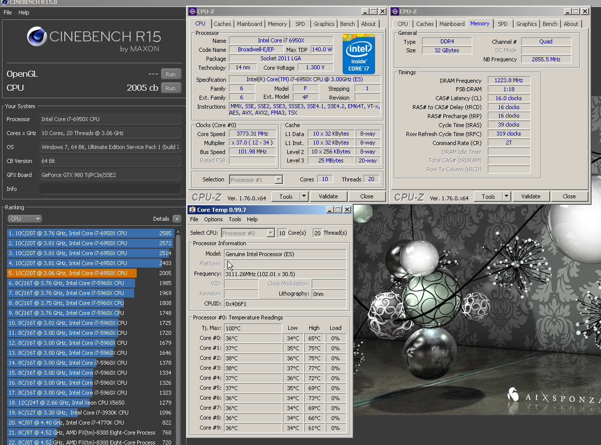 Přetaktování monstra Intel Core i7-6950X Broadwell-E