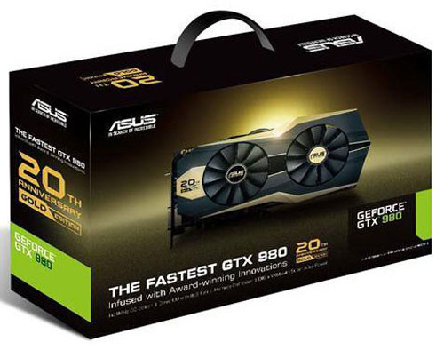 ASUS slaví 20. výročí na trh s grafickými kartami, vydává svoji doposud nejvýkonnější GeForce GTX 980