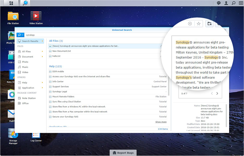 Synology do svého systému zahrne Office, kalendář a chat