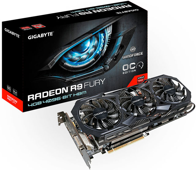 Gigabyte nabídne grafiku Radeon R9 Fury s chladičem WindForce 3X