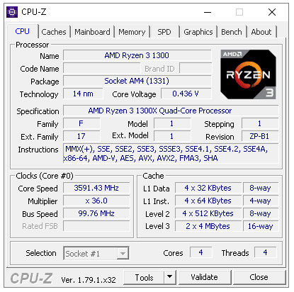 Čtyřjádra AMD Ryzen 3 1300X a 1200 v testu 