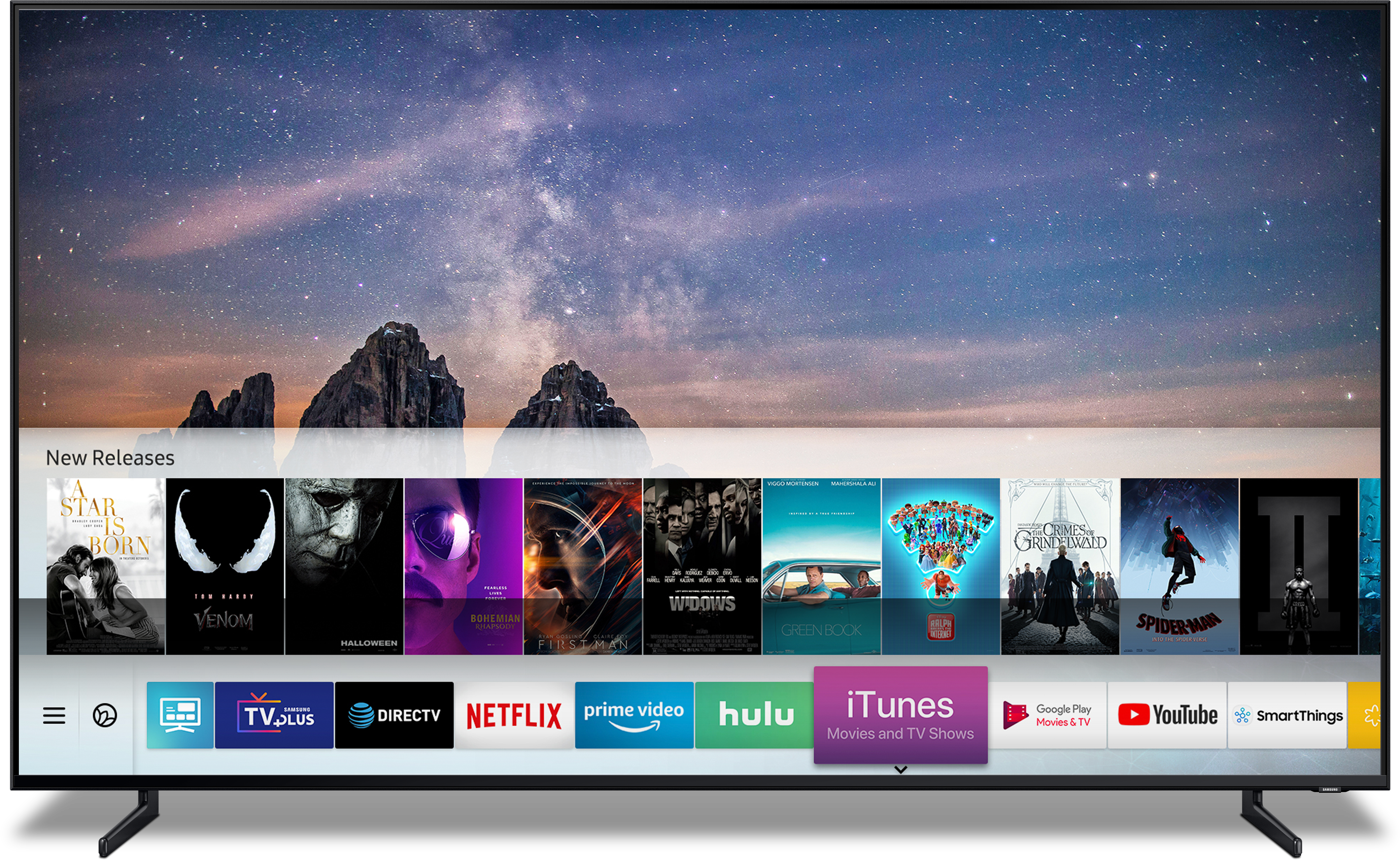 Chytré televizory Samsung nabídnou iTunes Movies & TV Shows a podporu Apple AirPlay 2