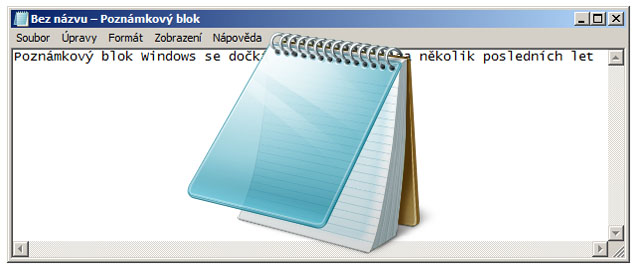 Poznámkový blok Windows se dočká prvního updatu za desítky let