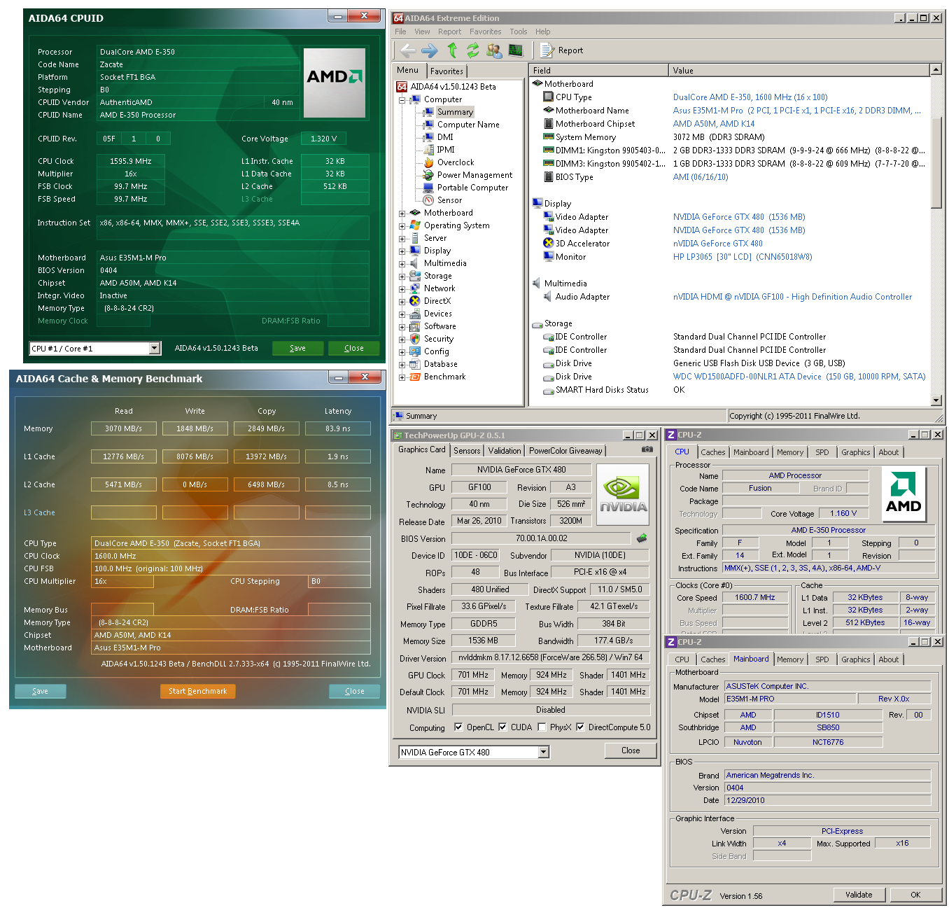 AMD E-350 Zacate proti Intelu Atom D525 s ION 2