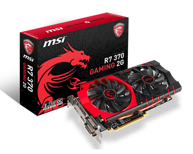 2× MSI: Radeon R7 370 Gaming proti GF GTX 950 Gaming