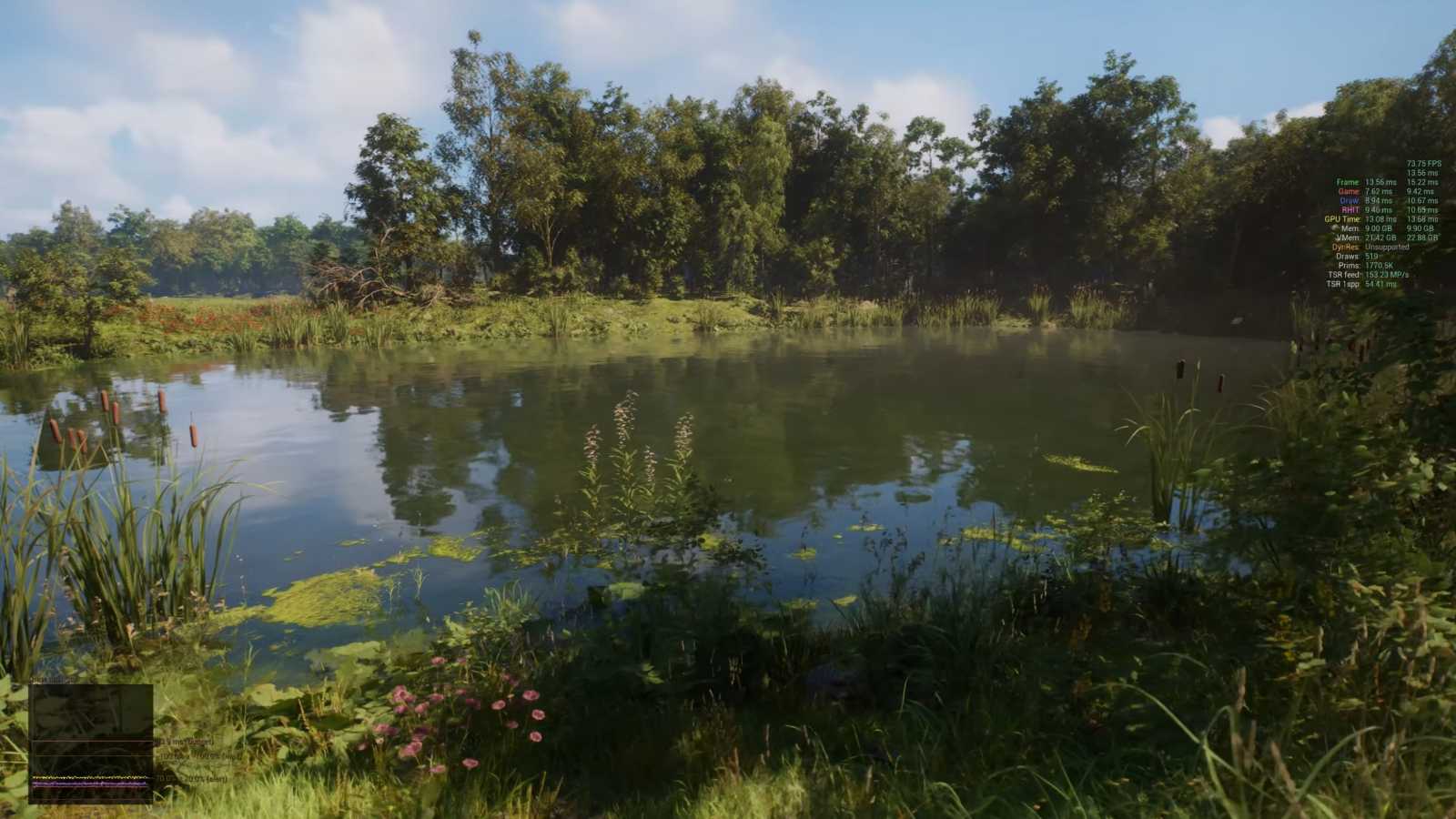Unreal Engine 5.3 vykouzlil téměř fotorealistickou krajinu pro špacír