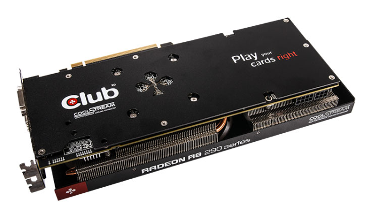 Firma Club3D vybavila svoji grafickou kartu Radeon R9 290X royalAce 8 GB pamětí