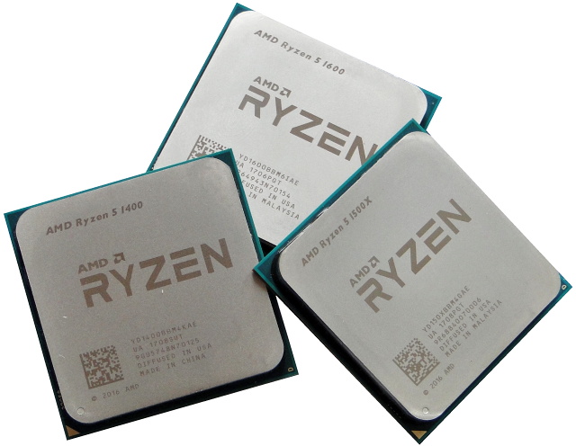 AMD Ryzen 5 1600, 1500X a 1400: šest a čtyři jádra v testu 