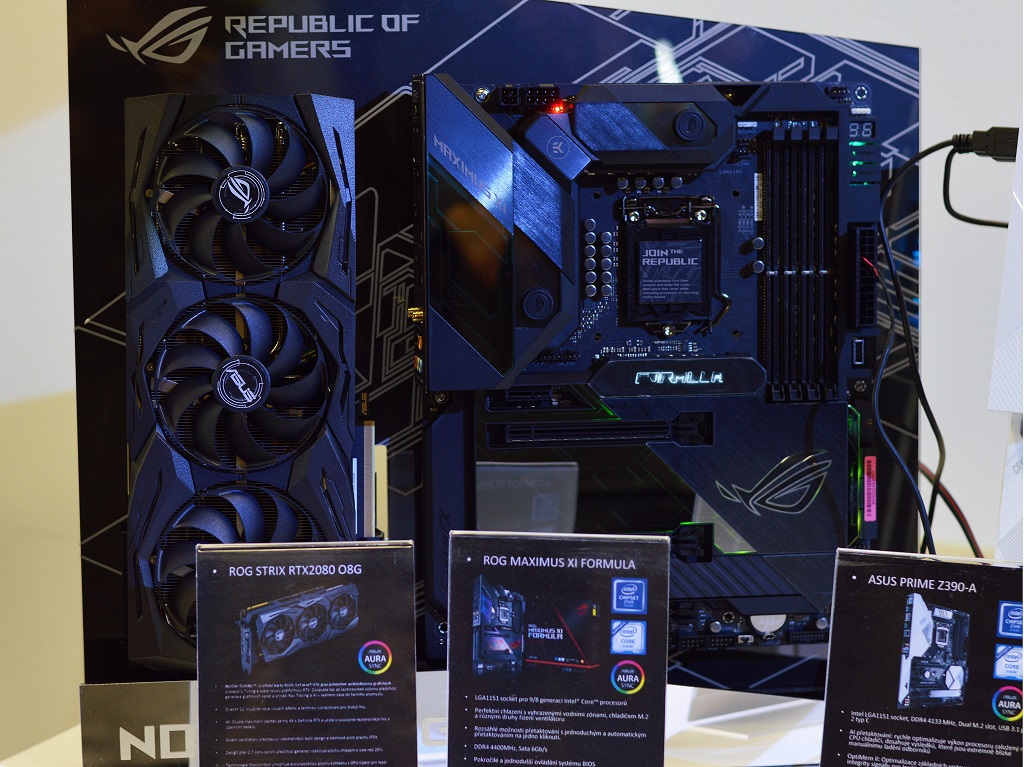 Asus ROG STRIX RTX2080 O8G a Asus ROG MAXIMUS XI FORMULA