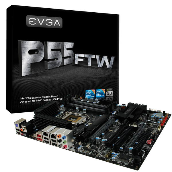 Kompletní řada P55 desek EVGA