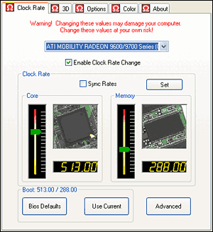 3D grafika v notebooku: ATi Mobility Radeon 9700