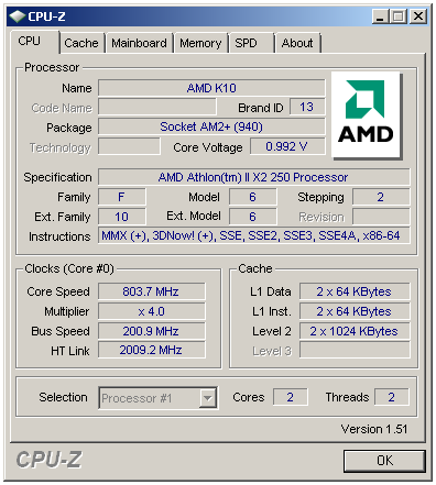 Test nováčků: Athlon II X2 250 a Phenom II X2 550 BE