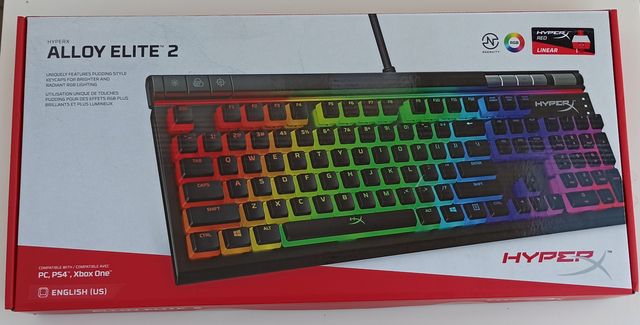 HyperX Alloy Elite 2 – červené spínače a oslnivé podsvícení 