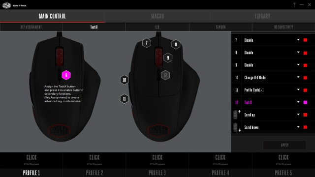 Cooler Master MasterMouse MM520: postavená jako tank