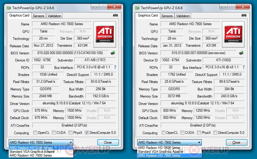 Radeon HD 7870 s jádrem Tahiti LE lze spárovat s Radeony HD 7900 v CrossFireX
