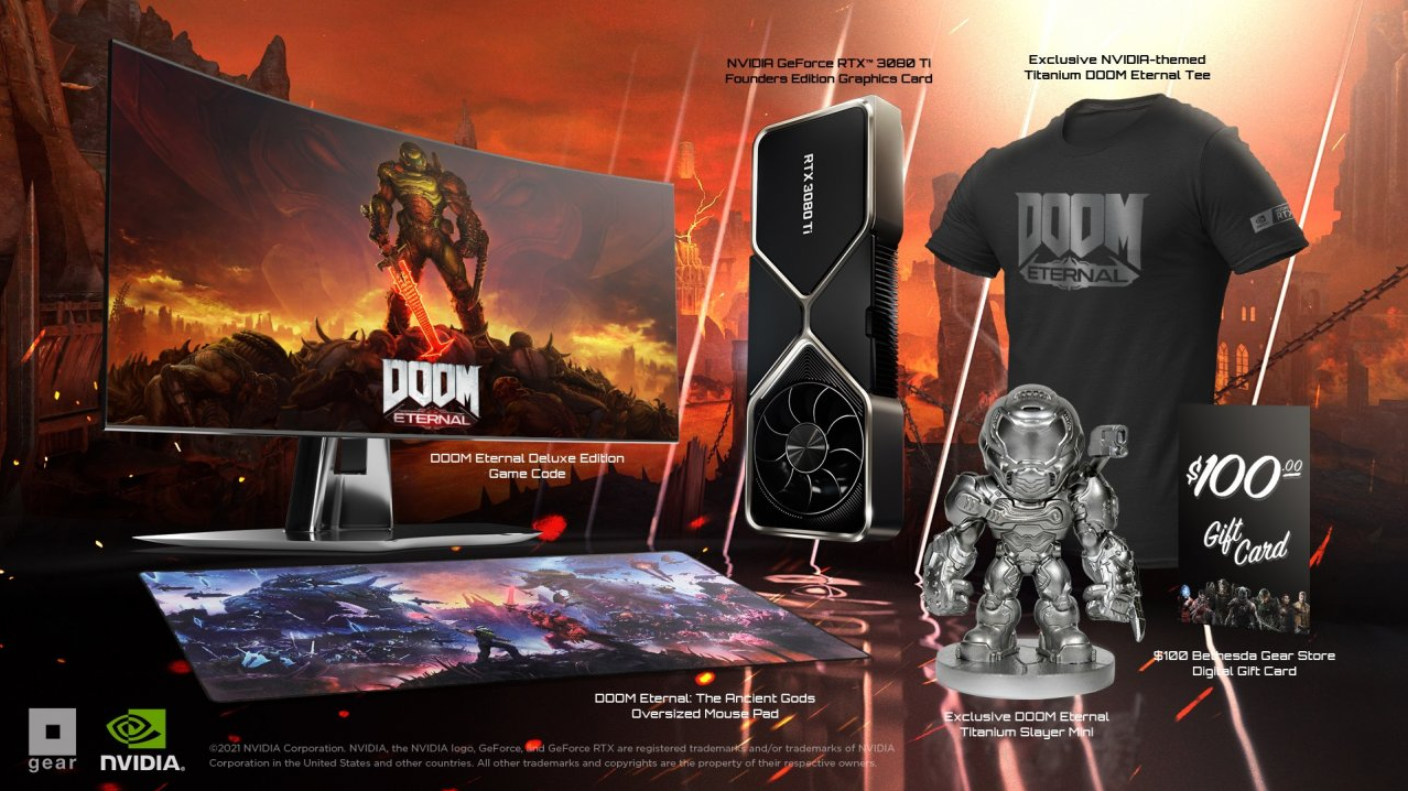 Exkluzivní bundle DOOM Eternal s GeForce RTX 3080 Ti bude jen pro 300 hráčů