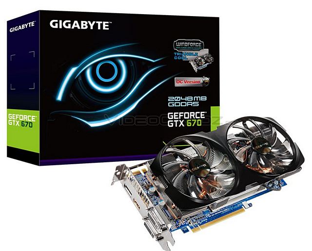 GeForce GTX 670 od Gigabytu dostane i WindForce 2X chlazení