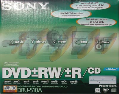 Sony DRU-510A - obojetná DVD vypalovačka napodruhé