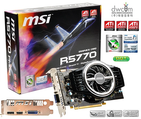 MSI uvádí Radeon R5770 s 8cm ventilátorem