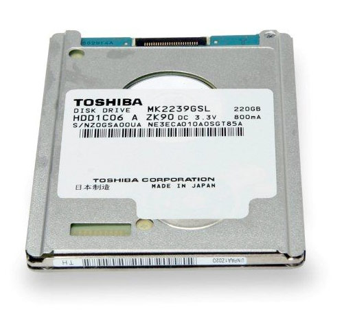 Toshiba s 220 GB na plotnu a vysokou hustotou na čtverečný palec