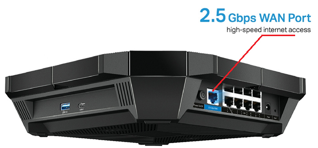 Rychlost připojení k internetu je až 2.5 Gbps