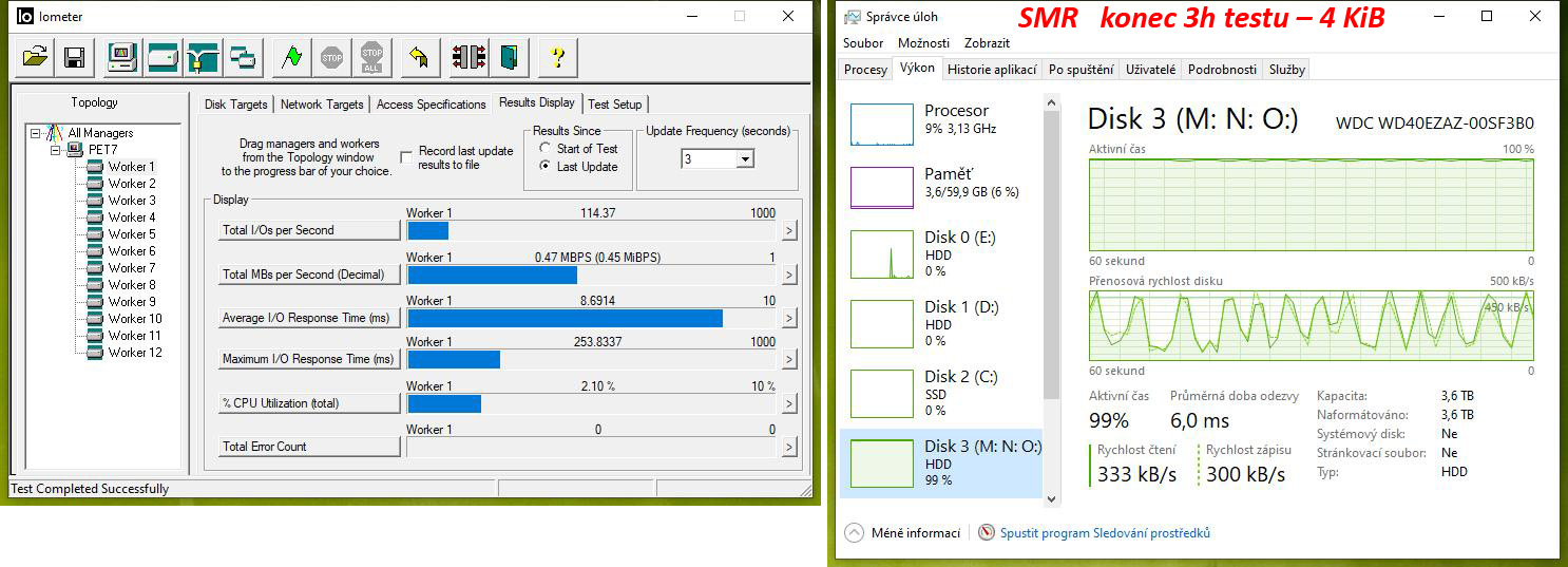 Test disků Western Digital Blue – CMR klasika versus SMR šindel