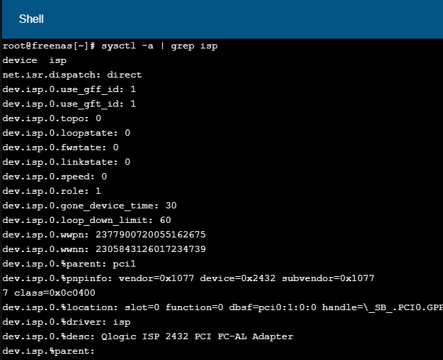 sysctl -a |grep isp