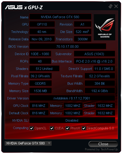 Asus ROG GTX 580 Matrix Platinum – excelentní chlazení