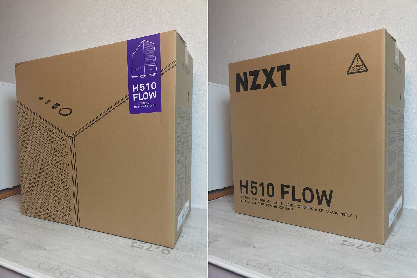 Test skříně NZXT H510 FLOW – s komponenty v bílém tónu