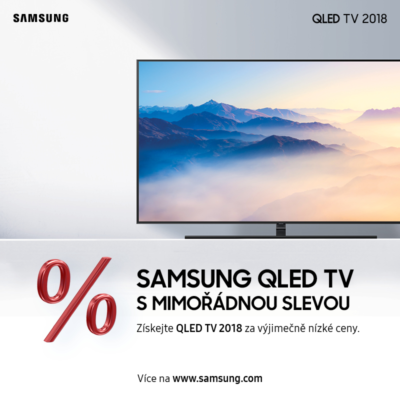 Prémiové televizory Samsung QLED zlevnily o desítky procent