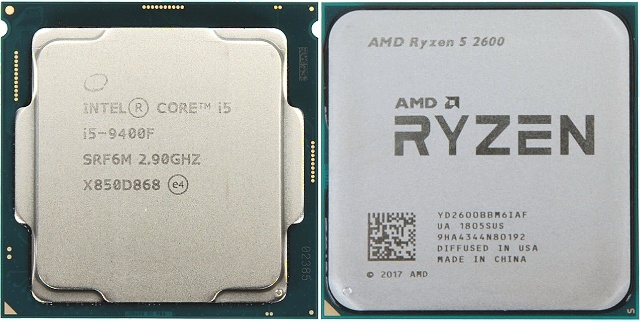 Intel Core i5-9400F proti Ryzenu 5 2600 testu