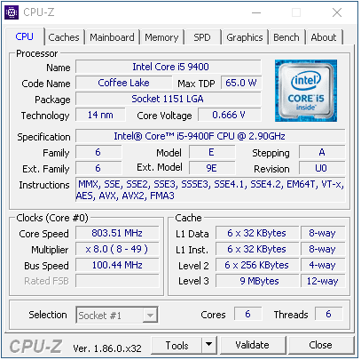 Intel Core i5-9400F proti Ryzenu 5 2600 testu