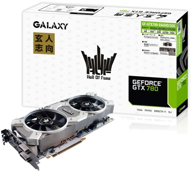 Galaxy vydá grafickou kartu GeForce GTX 780 HOF se 6 GB grafických pamětí