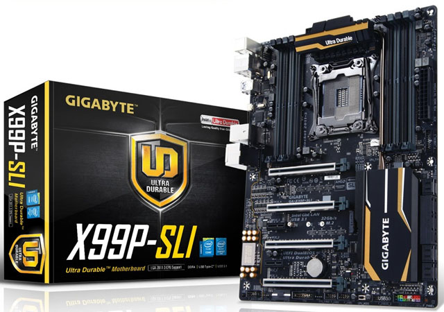 Gigabyte odhalil základní desku X99P-SLI s paticí LGA 2011-v3 a portem Thunderbolt 3 