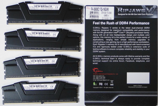 G.Skill Ripjaws V DDR4-3600 16GB (4 × 4GB) kit v testu