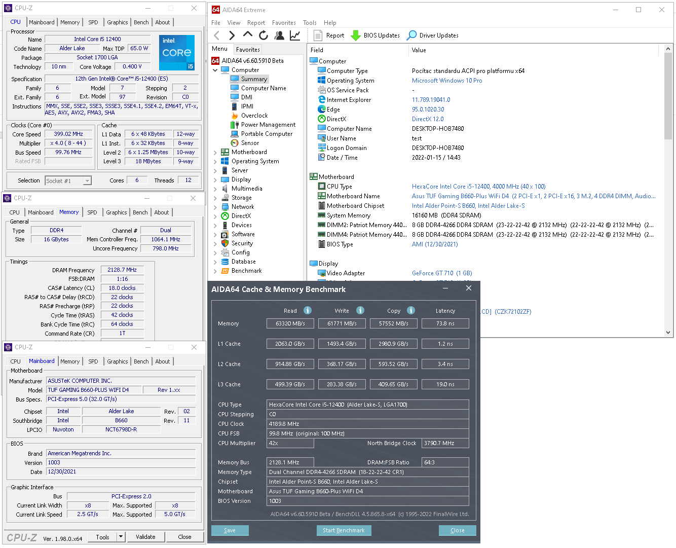 Intel Core i5-12400: Jasný hit v nabídce Alder Lake (Test s DDR4 a OC na 4,8 GHz)